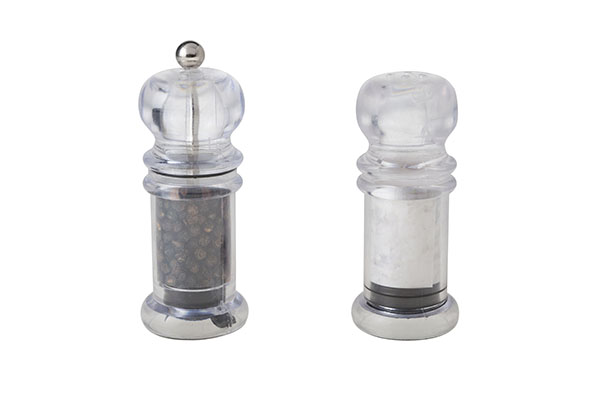 Cosy & Trendy PEPER EN ZOUT SET HELDER KUNSTSTOF