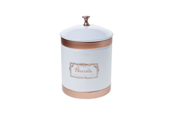 Cosy & Trendy PINK GOLD KOEKJESTROMMEL WIT 14XH18