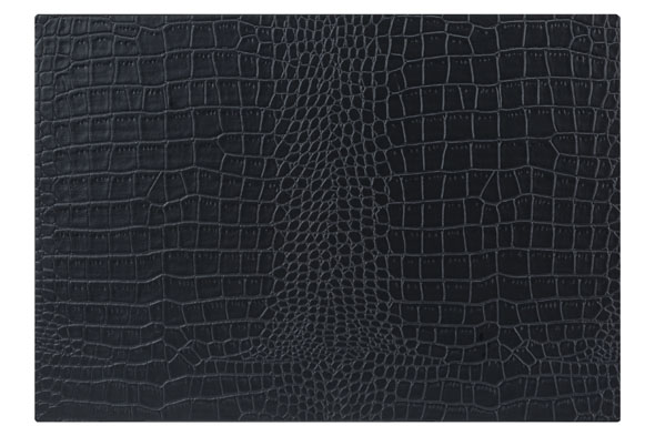 cosy & trendy PLACEMAT LEDER LOOK ZWART 43XH30CM