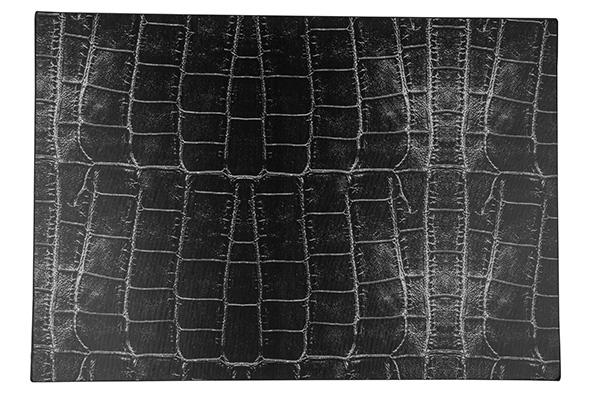 Cosy & Trendy PLACEMAT LEDERLOOK ZWART 43X30CM