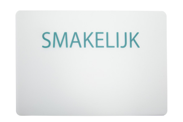 cosy & trendy PLACEMAT SMAKELIJK 43.5X28.5CM