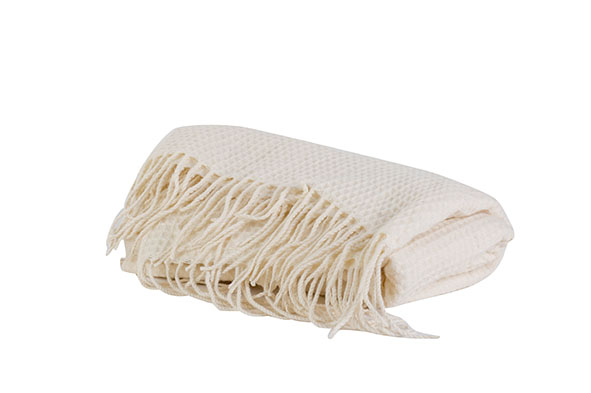 cosy & trendy PLAID BADAJOZ WIT 150X130CM POLYESTER