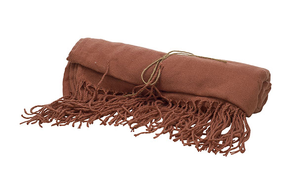 Cosy & Trendy PLAID LEOVA TERRACOTTA 130X150CM ACRYL