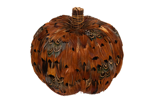 Cosy & Trendy POMPOEN FEATHERS BRUIN 13X13XH12CM