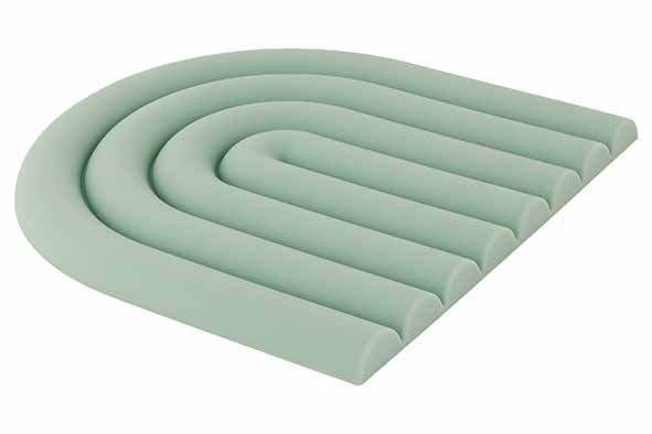 cosy & trendy POTSTAANTJE SILICONE GROEN 15X15X1CM