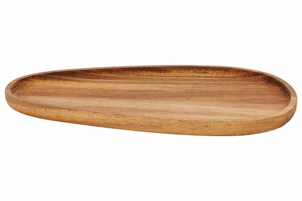 cosy & trendy PRESENTATIEBORD OVAAL 25X15CM ACACIA