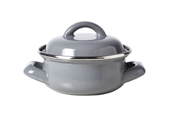 cosy & trendy SERVEERPOT GRIJS EMAIL D10CM 30CL