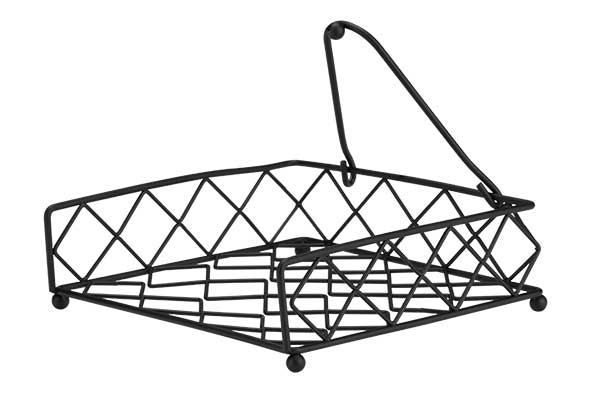 cosy & trendy SERVETHOUDER ZWART 18 5X18 5XH6CM