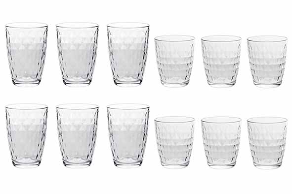 cosy & trendy SERVICE DE 12 VERRES MIRROR 6 PERS