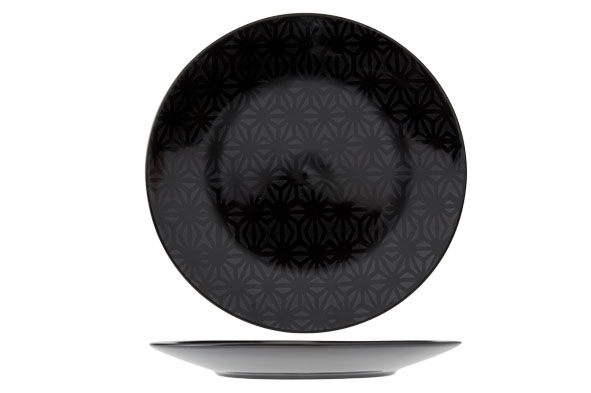 cosy & trendy SPIDER BLACK DESSERTBORD D21.5CM
