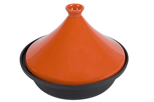 cosy & trendy TAJINE ZWART-ORANJE D30CM INDUCTIE