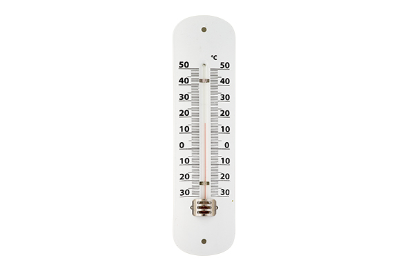 cosy & trendy THERMOMETER METAL 4 8XH19 4CM WIT cosy & trendy THERMOMETER METAL 4 8XH19 4CM WIT