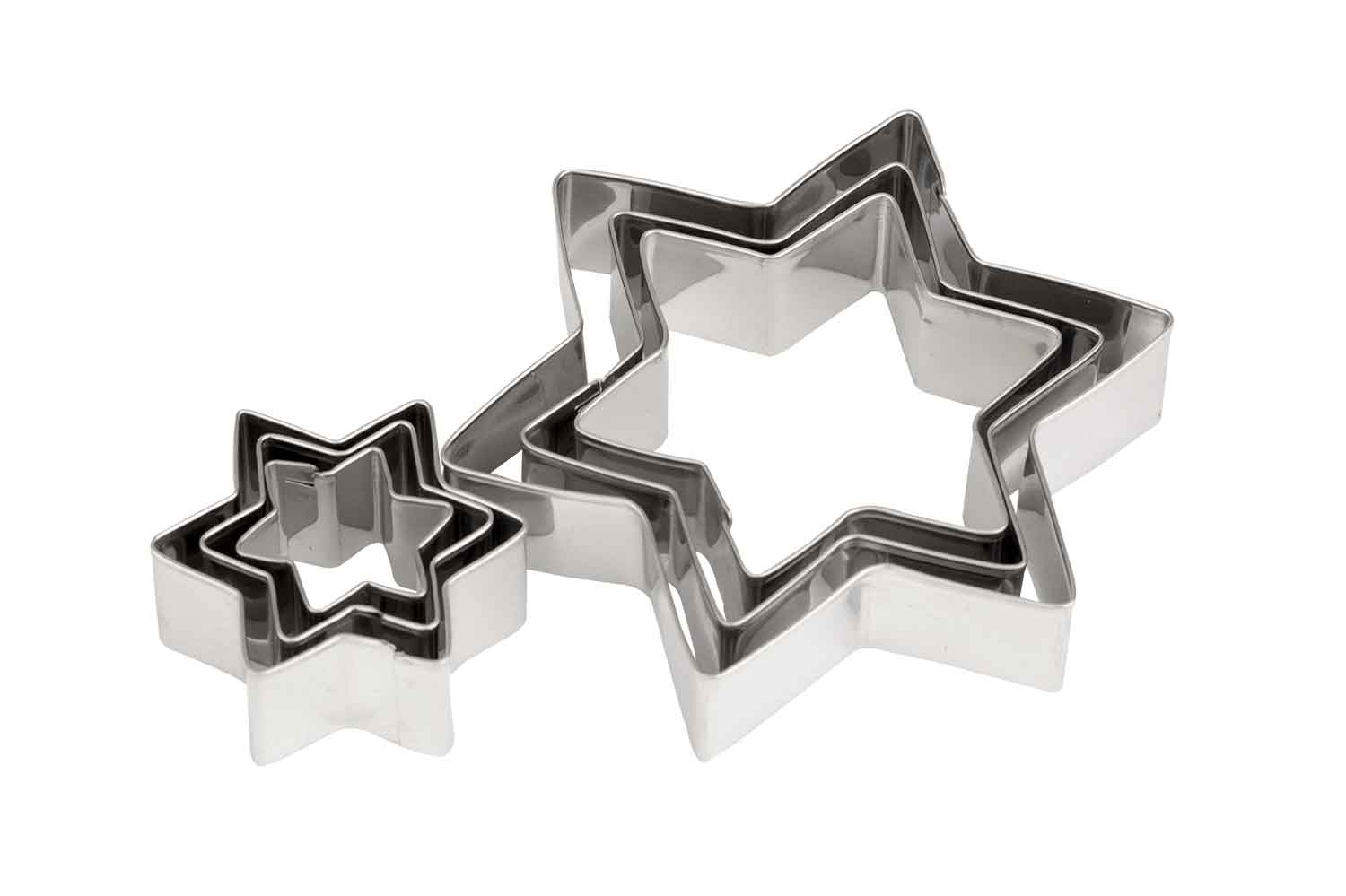 cosy & trendy UITSTEEKVORM SET6 STAR 2.5-9CM H2CM