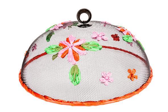cosy & trendy VOEDSELKAP D35CM DECO PINK FLOWER
