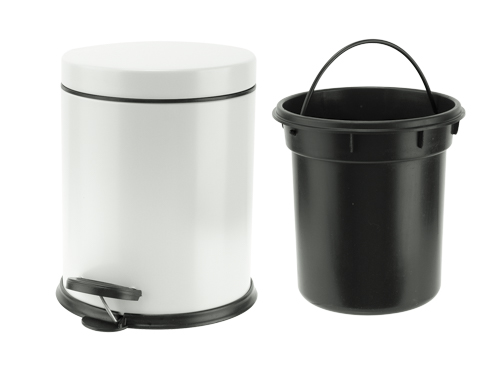 cosy & trendy WASTY PEDAALEMMER WIT 5L D20 5XH24CM