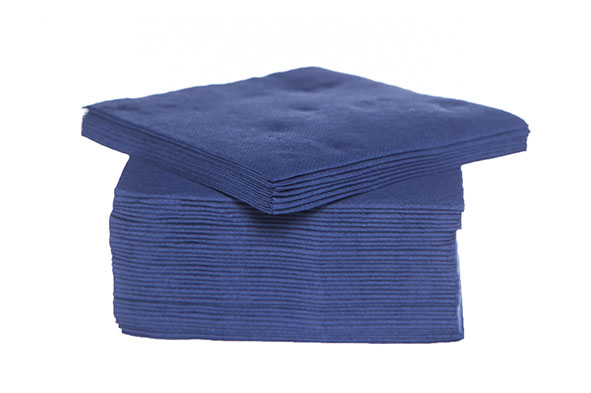 cosy & trendy CT PROF SERVIET TT S40 25X25CM BLEU NUIT PAPIER TEXTIEL-TOUCH