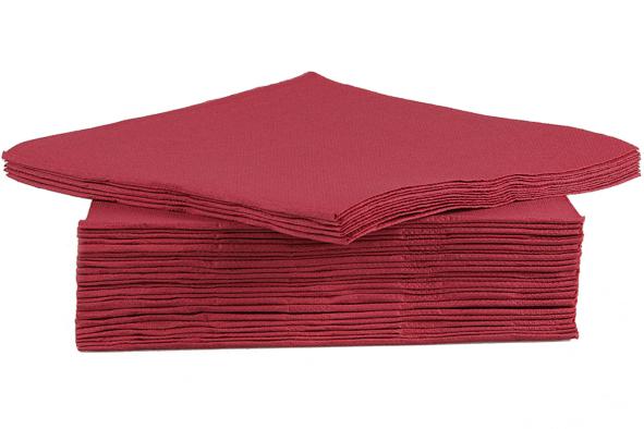 cosy & trendy CT PROF SERVIET TT S40 38X38CM BORDEAUX PAPIER TEXTIEL-TOUCH