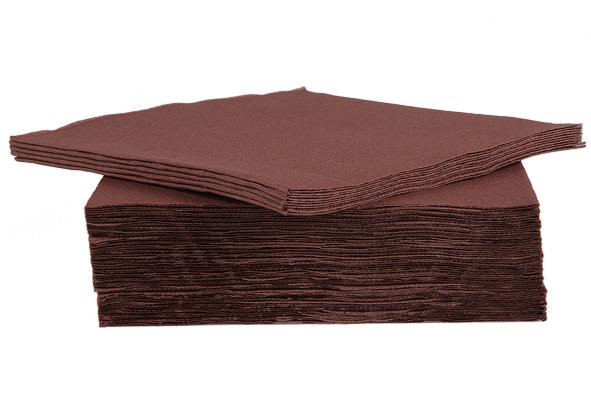 cosy & trendy CT PROF SERVIET TT S40 38X38CM CHOCOLAT PAPIER TEXTIEL-TOUCH