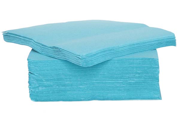 cosy & trendy CT PROF SERVIET TT S40 38X38CM TURQUOISE PAPIER TEXTIEL-TOUCH