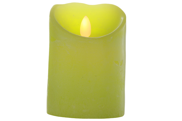 cosy & trendy CYLINDERKAARS LED LIME GROEN D8XH11CM EXCL. 2 AA BATTERIJEN