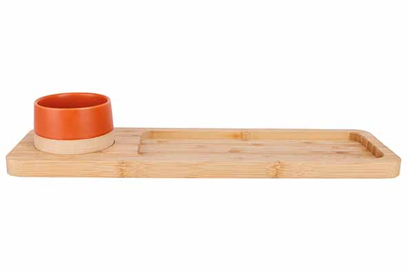 cosy & trendy DELA APEROSET 2PCS - SERVEERPLANK 48X12 + 1X BOWL D9 5X5 5CM