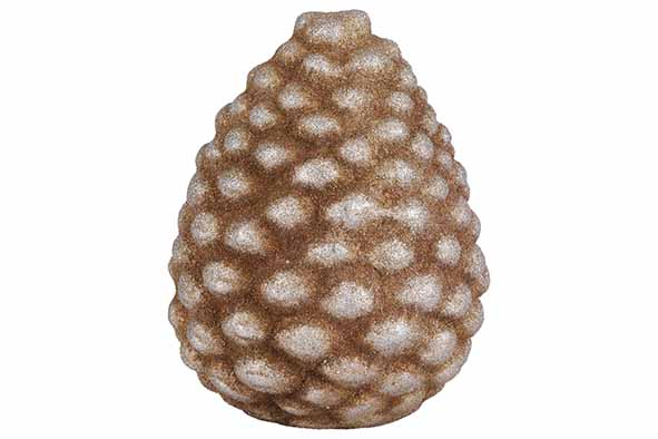 cosy & trendy DENAPPEL SILVER WASH BRUIN 13X13XH16CM A ARDEWERK