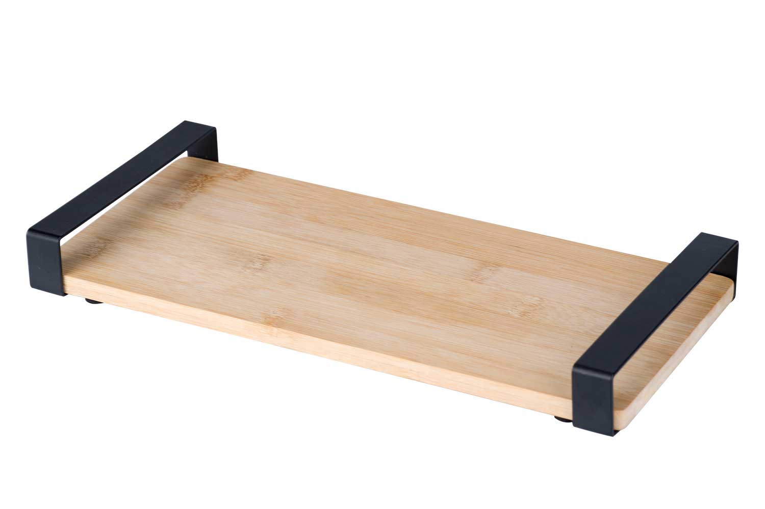 cosy & trendy DIENBLAD BAMBOE MET METAAL HANDVAT 32X15XH4CM