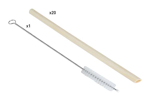 cosy & trendy ECO RIETJES S20+1 BORSTEL D0.8XH20 BAMBO E BRUIN