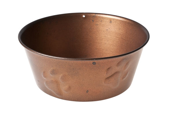 cosy & trendy EET-DRINKBAK HOND KOPER 15XH6CM POOTAFDRUK