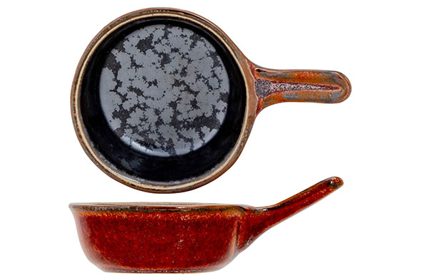 Cosy & Trendy ELEMENTS MAROON APEROSCHAALTJE MET STEEL 10 5X6 5XH3 7CM