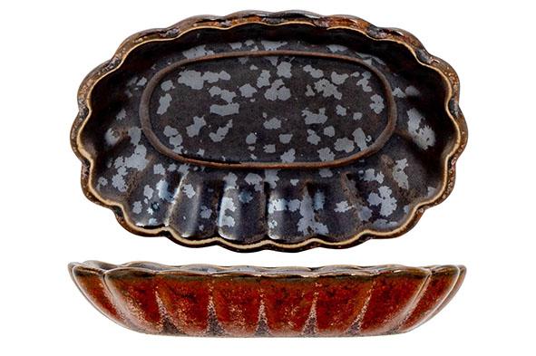 cosy & trendy ELEMENTS MAROON APEROSCHAALTJE OVAAL 9X6 5XH1 5CM