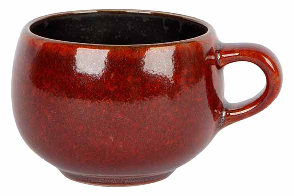 cosy & trendy ELEMENTS MAROON ESPRESSOTAS 10CL D6XH4 8CM MET OOR