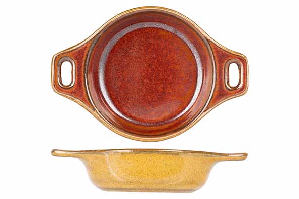 cosy & trendy ELEMENTS MUSTARD APEROSCHAALTJE 9 4X6 6 XH2 9CM - MET HANDVATEN