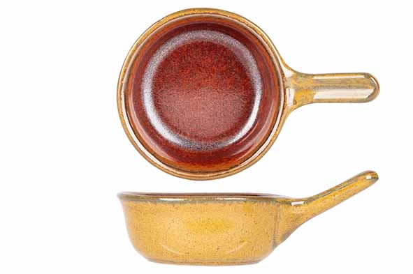 cosy & trendy ELEMENTS MUSTARD APEROSCHAALTJE MET STEEL 10 5X6 5XH3 7CM