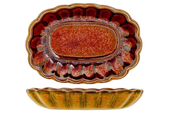 cosy & trendy ELEMENTS MUSTARD APEROSCHAALTJE OVAAL 9X6 5XH1 5CM