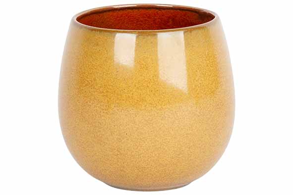 cosy & trendy ELEMENTS MUSTARD BEKER 27 5CL D7XH8 2CM ZONDER OOR