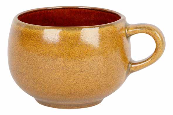 cosy & trendy ELEMENTS MUSTARD ESPRESSOTAS 10CL D6XH4 8CM MET OOR