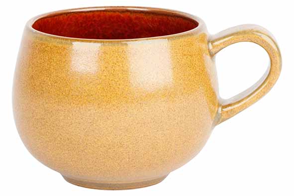 cosy & trendy ELEMENTS MUSTARD KOFFIETAS 19CL D7XH6 2CM MET OOR