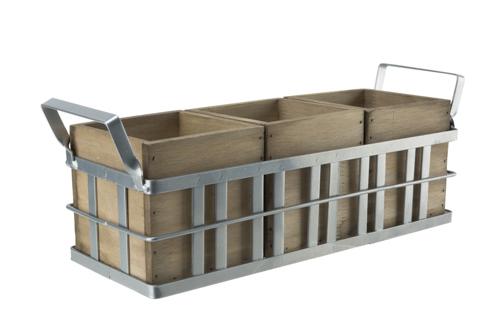 cosy & trendy FERRE BESTEKHOUDER 33X11 5XH14CM METAA L EN HOUT