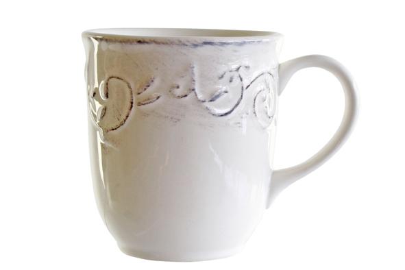 cosy & trendy FESTON VINE CREAM BEKER 35CL D9XH10CM MET PATINE