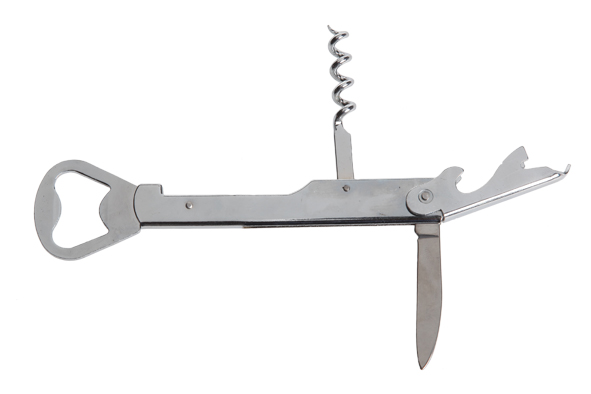 cosy & trendy FLESOPENER-KURKENTREKKER 14CM VERCHROOMD VERCHROOMD