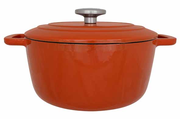 cosy & trendy FONTESTIC KOOKPOT ROEST D24XH11.6CM 4.6L GIETIJZER MET DEKSEL