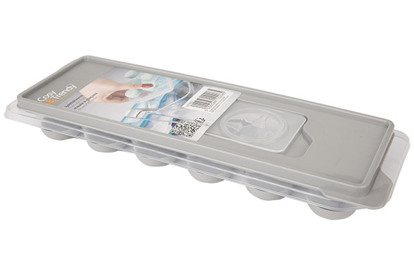 Cosy & Trendy FRESCO IJSBLOKVORM CYL TRANSPARANT GRIJS 9 5X27XH3 8CM