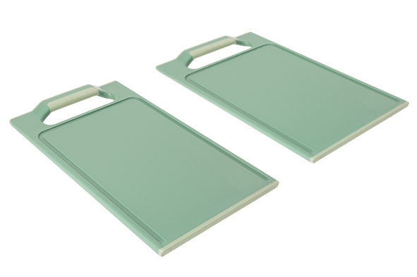 cosy & trendy FRESCO SNIJPLANK SET2 PASTELGROEN 25X15XH1 7CM KUNSTSTOF