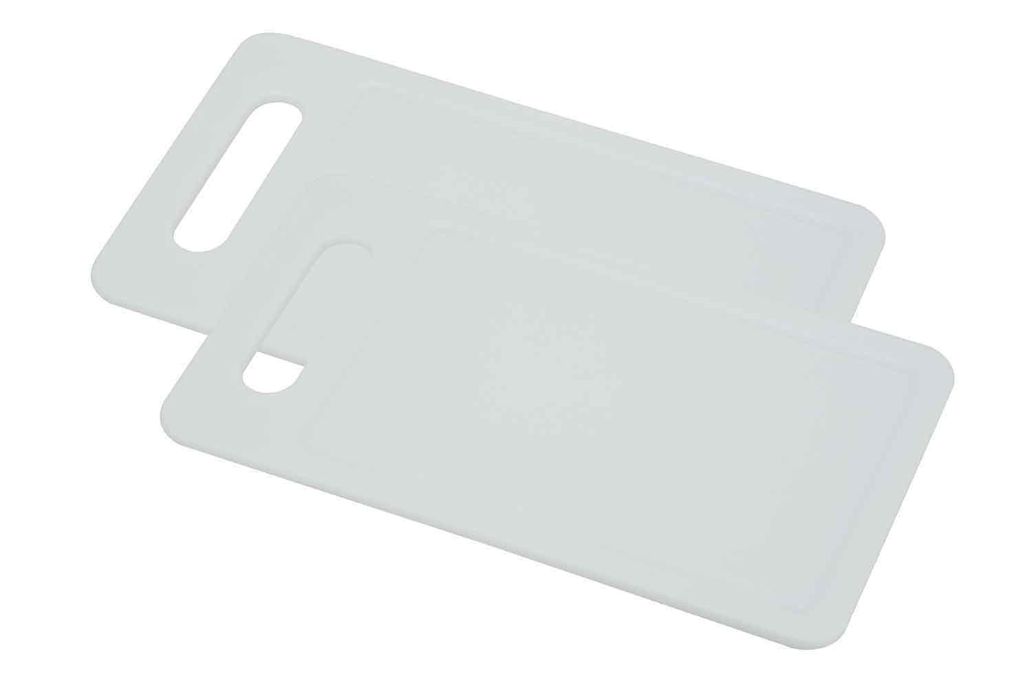 cosy & trendy FRESCO SNIJPLANK SET2 WIT 25X14XH 6CM RECHTHOEK MET SAPGEUL PP