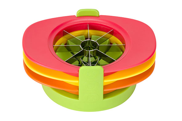 Cosy & Trendy FRUITSNIJDER GROEN 3 SNIJPLATEN 18.5X13X 7.8CM