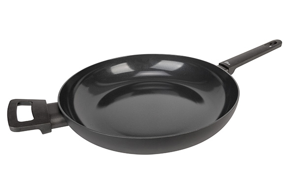 cosy & trendy FULL BLACK BRAADPAN ZWART D32XH6CM ALU MINIUM ALLE VUREN