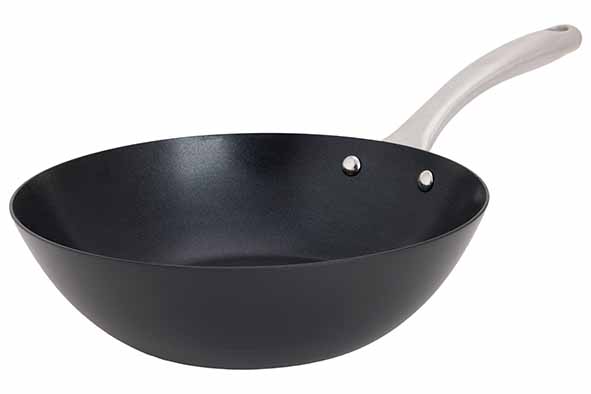 Cosy & Trendy FUSION PRO WOK D22 5CM - ALLE VUREN KOOLSTOFSTAAL + ANTIKLEEF COATING