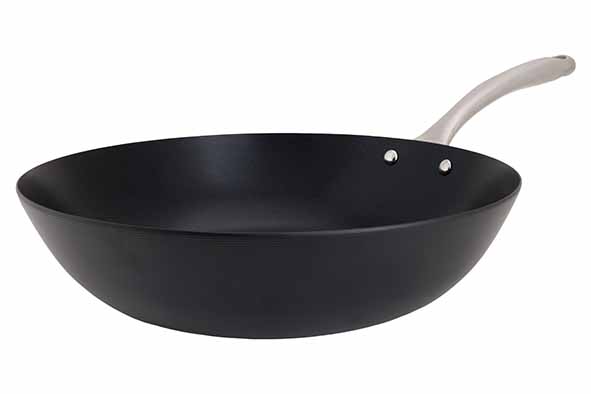 cosy & trendy FUSION PRO WOK D30CM - ALLE VUREN KOOLSTOFSTAAL + ANTIKLEEF COATING