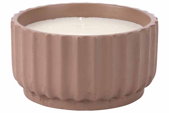 cosy & trendy GEURKAARS 3 WICKS BRUIN 14X14XH7 5CM CEM ENT 25H